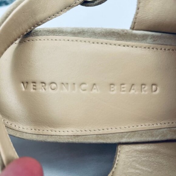 Veronica Beard  Dali Peep Toe Platform Wedge Sandal Size 11  Slingback - Picture 13 of 13